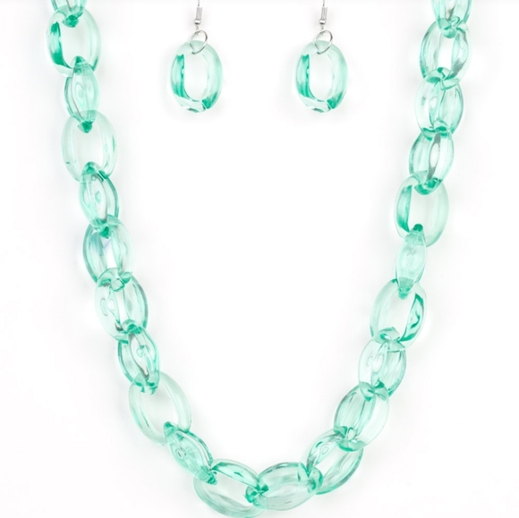 3 Pc Matching Set - Necklace, Earrings & Bracelet - Picture 3 of 5